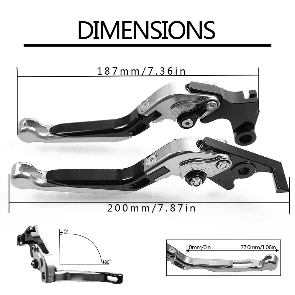 Cặp Tay Thắng Cho Xe Mô Tô Kawasaki Ninja 300 Ninja300 2013 2014 2015 2016 2017 Ninja 300r Z300