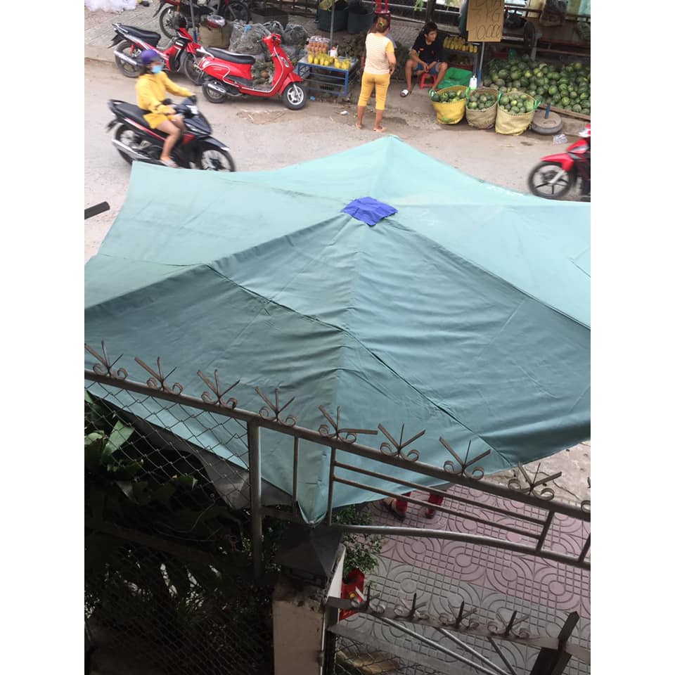 Áo dù , bạt dù che nắng tròn đường kính 3.6m. 3m4. 3m