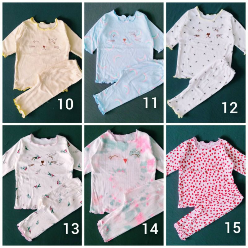 35k Bộ Dài Tay Bé Gái HOTGA 4-11kg