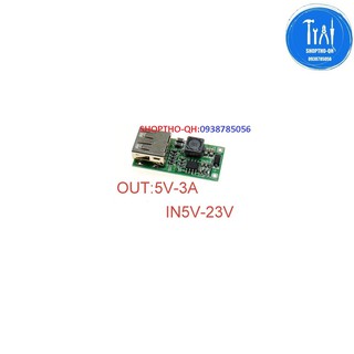 Mạch hạ áp 5V - 3A sạc nhanh, ngõ vào từ 5V - 23V.