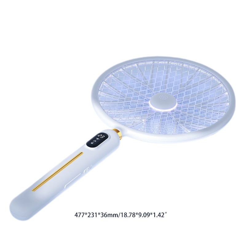 Vợt Điện Bắt Muỗi Thông Minh 3000V Màn Hình LED Hiển Thị