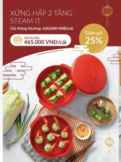 Xửng hấp 1,2,3 tầng Tupperware
