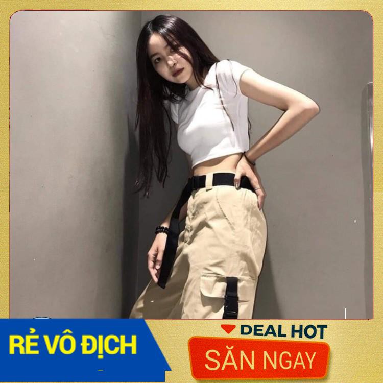 [Shopee trợ giá] Áo crt cổ tròn, bo eo có video, ảnh thật