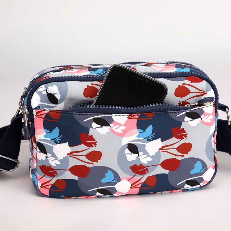 Túi Đeo Chéo Oxford In Họa Tiết Phong Cách Hàn Quốc Mới