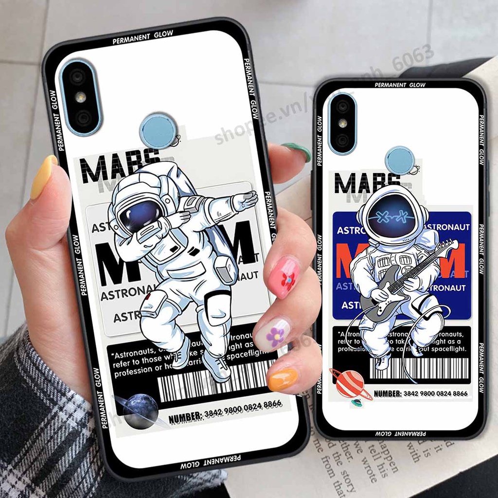 Ốp Xiaomi Redmi 6 Pro / Mi A2 Lite be@r brick mars thời trang, ốp lưng điện thoại viền dẻo siêu chất