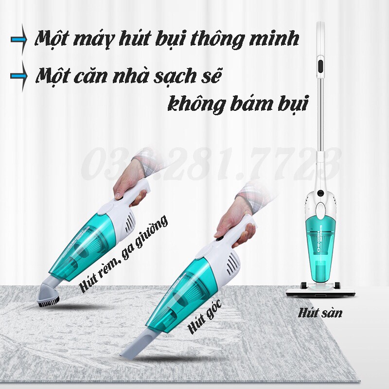 Máy Hút Bụi Cầm Tay - Máy Hut Bụi Gia Đình DX118C Công Suất Lớn 600W Phiên Bản Quốc Tế - BH 6 Tháng