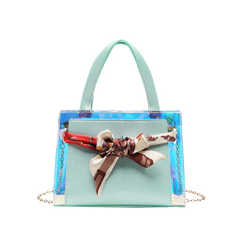 Túi xách IELGY đeo chéo vai đựng điện thoại di động phối lụa phong cách Hàn Quốc cho nữ