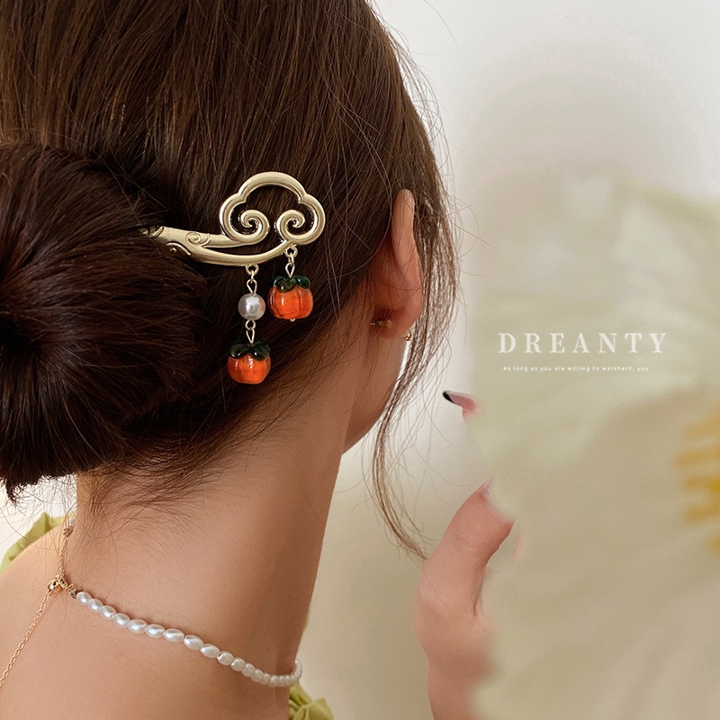 Trâm Cài Tóc Đính Hạt Ngọc Trai Phong Cách Trung Hoa Mới