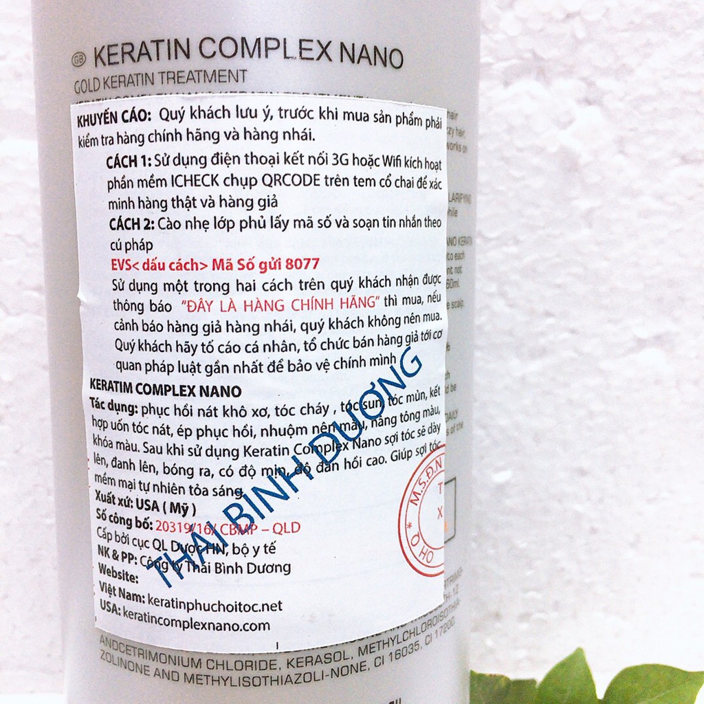 HẤP PHỤC HỒI KERATIN COMPLEX NANO 1000ML CAO CẤP