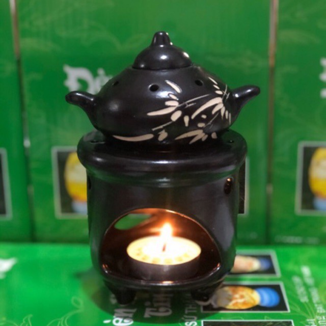Bếp đốt bồ kết, tinh dầu dáng ấm nhỏ xinh