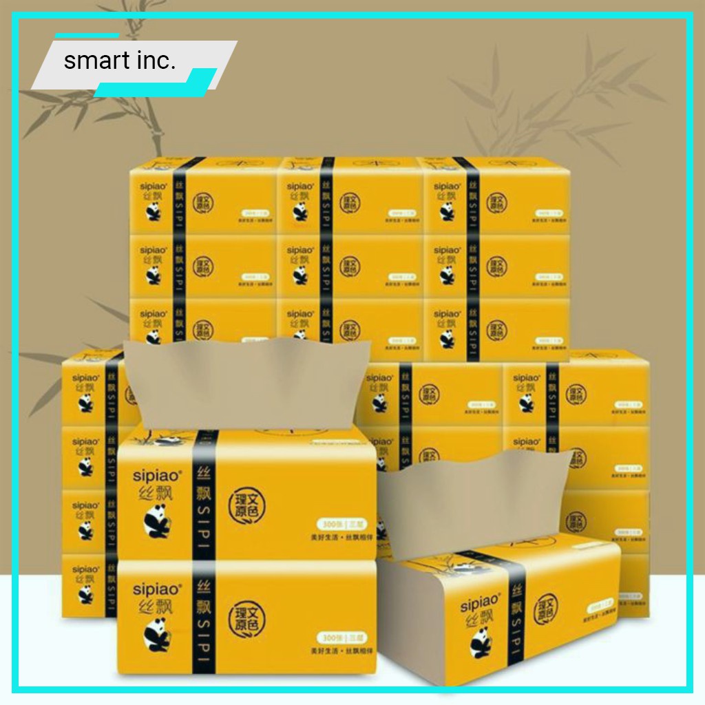 Khăn Giấy Vệ Sinh Siêu Mềm Siêu Dai Cao Cấp Gói Giấy Ăn Gấu Trúc 300 Tờ Giấy Ăn Gấu Trúc Sipiao Trung Quốc