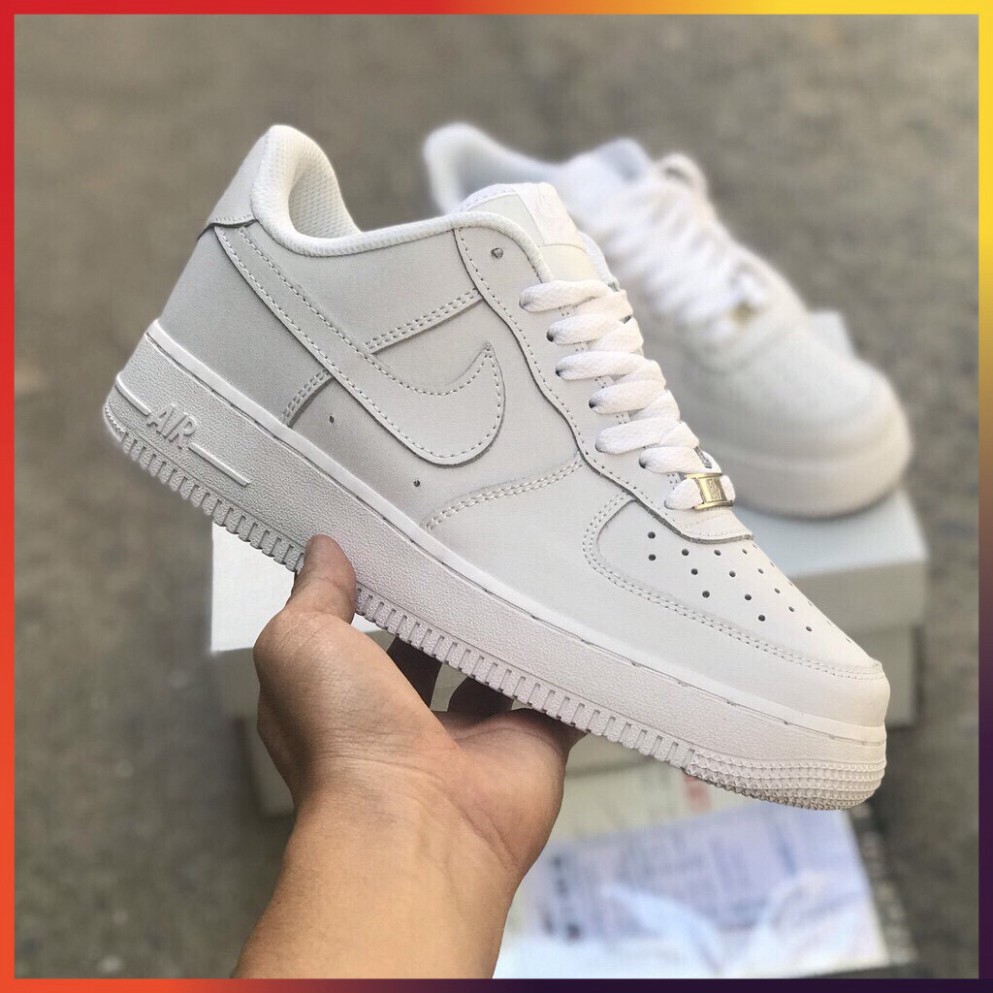 Giày Thể Thao Nam Nữ - Giày Air Force 1 AF1 Trắng Cổ Thấp Thời Trang Full Box Bill