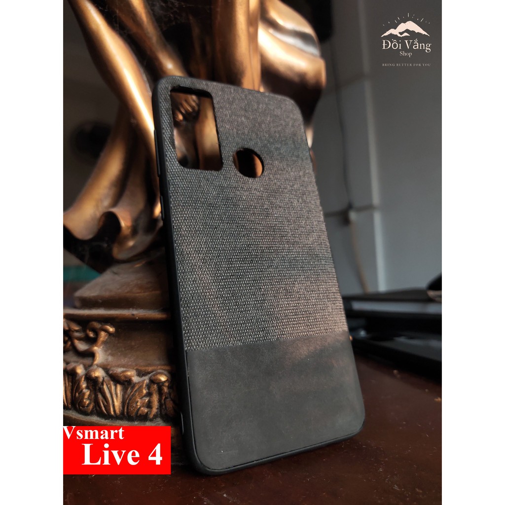 Vsmart Live 4 live 1 Aris Joy 4 Ốp vải phối da trẻ trung