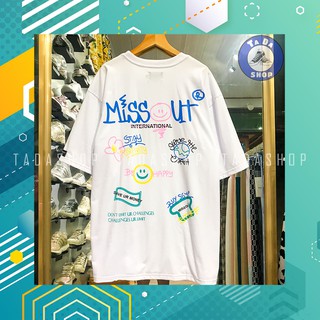 Áo Phông  oversize Nam Nữ MISSOUT ảnh thật