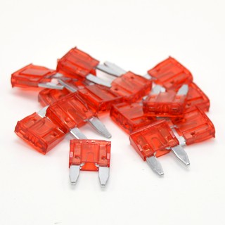 Bộ 15 cầu chì dùng trong Ô tô / Xe máy size S 11x16mm (Loại 10A)
