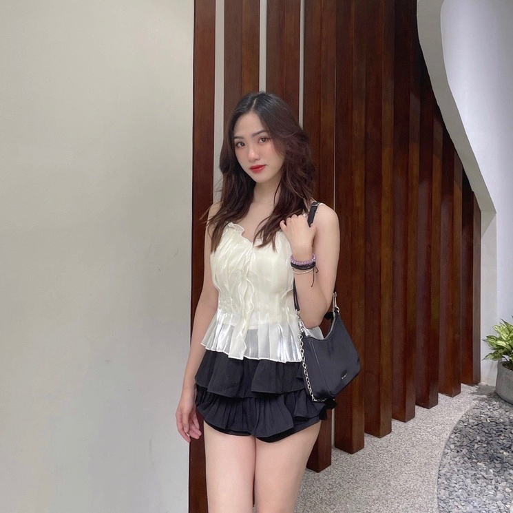 Áo hai dây cổ tim wenoble NAOMI TOP
