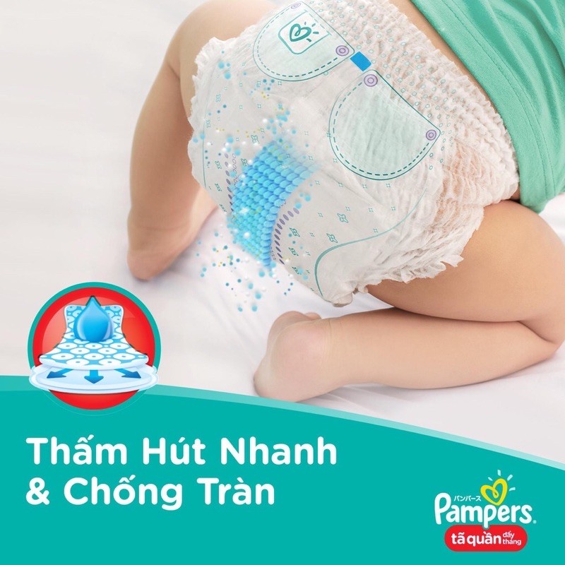 (HCM) Tả quần Pamper jumbo xl48/XL62 (size xl - 48 Miếng) tích tem tích điểm