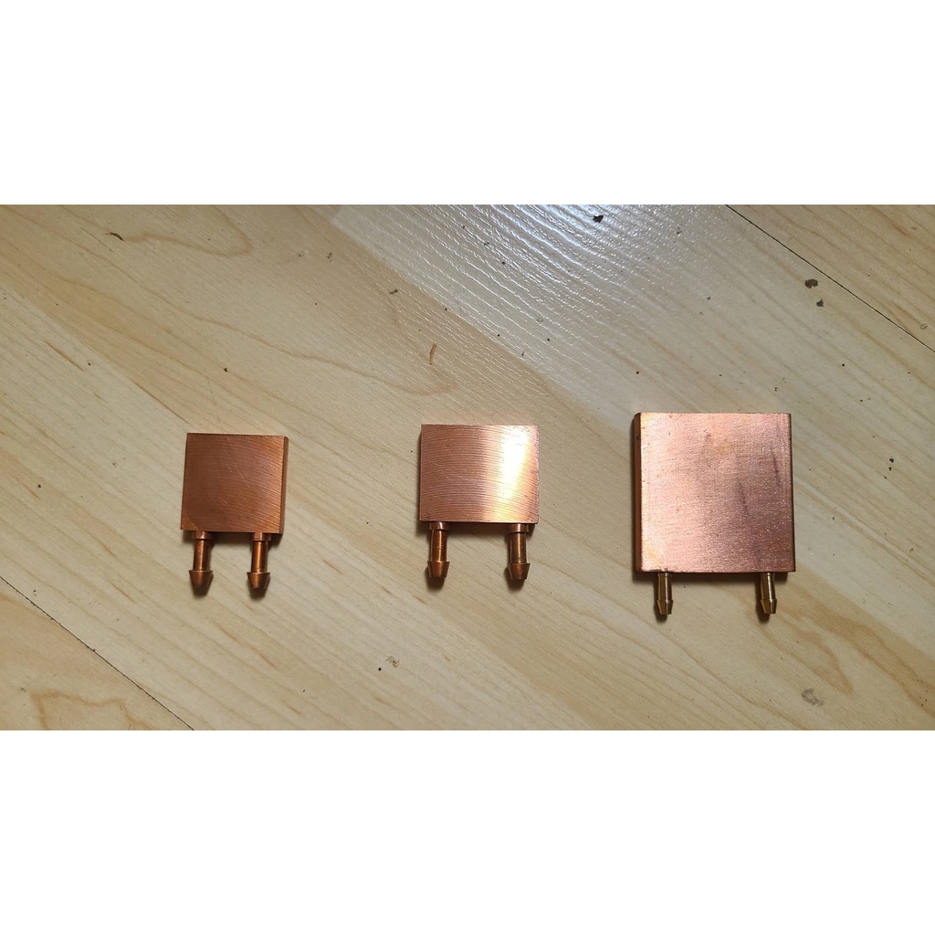 Block tản nhiệt nước custom cho laptop CPU - GPU - điện thoại bằng đồng xịn