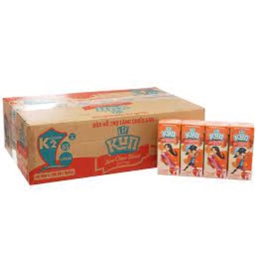 Thùng 48 hộp 180ml sữa chua KUN hương cam/dâu