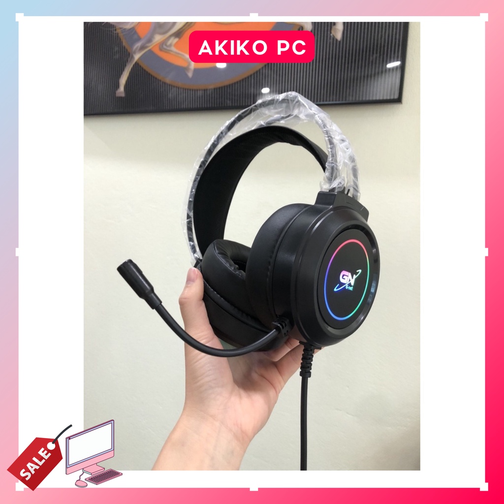 Tai nghe Gaming GH5 chụp tai có Mic chính hãng âm thanh 7 1 jack cắm usb - AKIKO PC