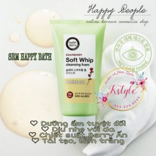 Dòng sữa rửa mặt HAPPY BATH CLEANSING FOAM