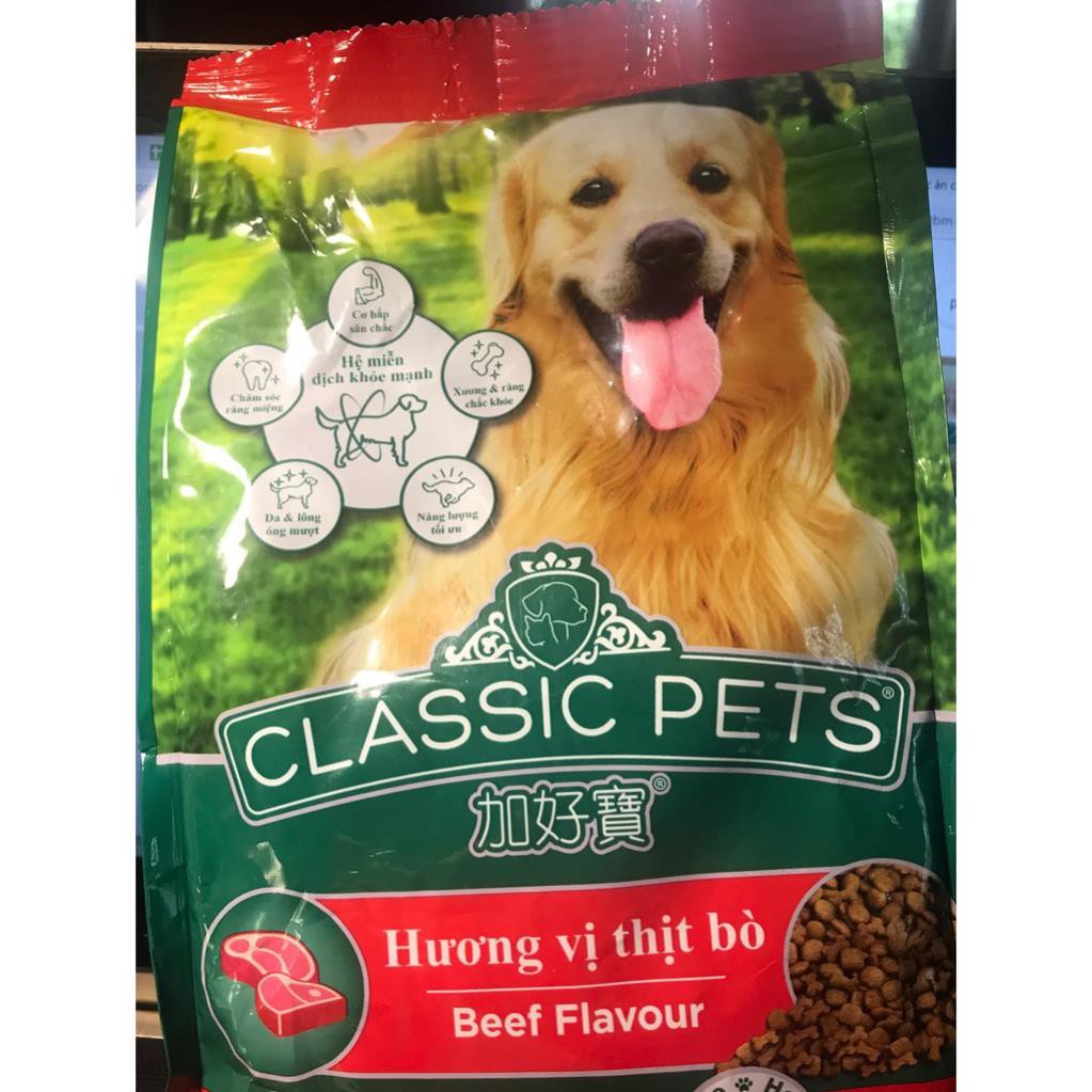 Classic pet thức ăn hạt cho chó hương vị thịt bò [400 g]