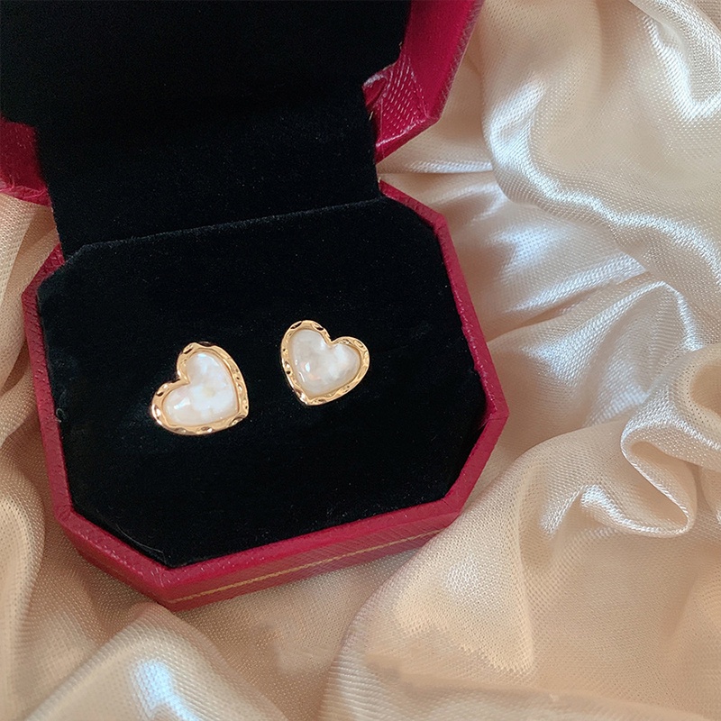 Khuyên Tai Hình Vỏ Sò Mạ Bạc 925 Phong Cách Cổ Điển Dành Cho Nữ