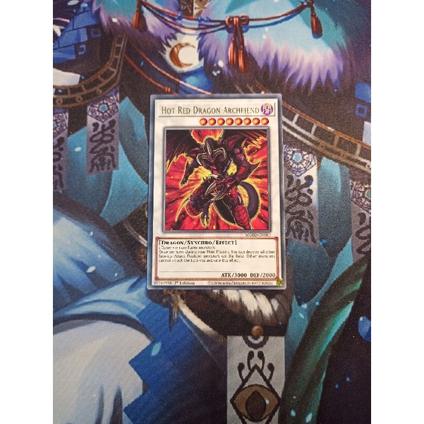 Thẻ bài Yugioh chính hãng Hot Red Dragon Archfiend - MGED-EN067 - Rare 1st Edition