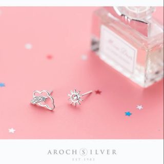 2 đôi Stub earing mặt trời- mây