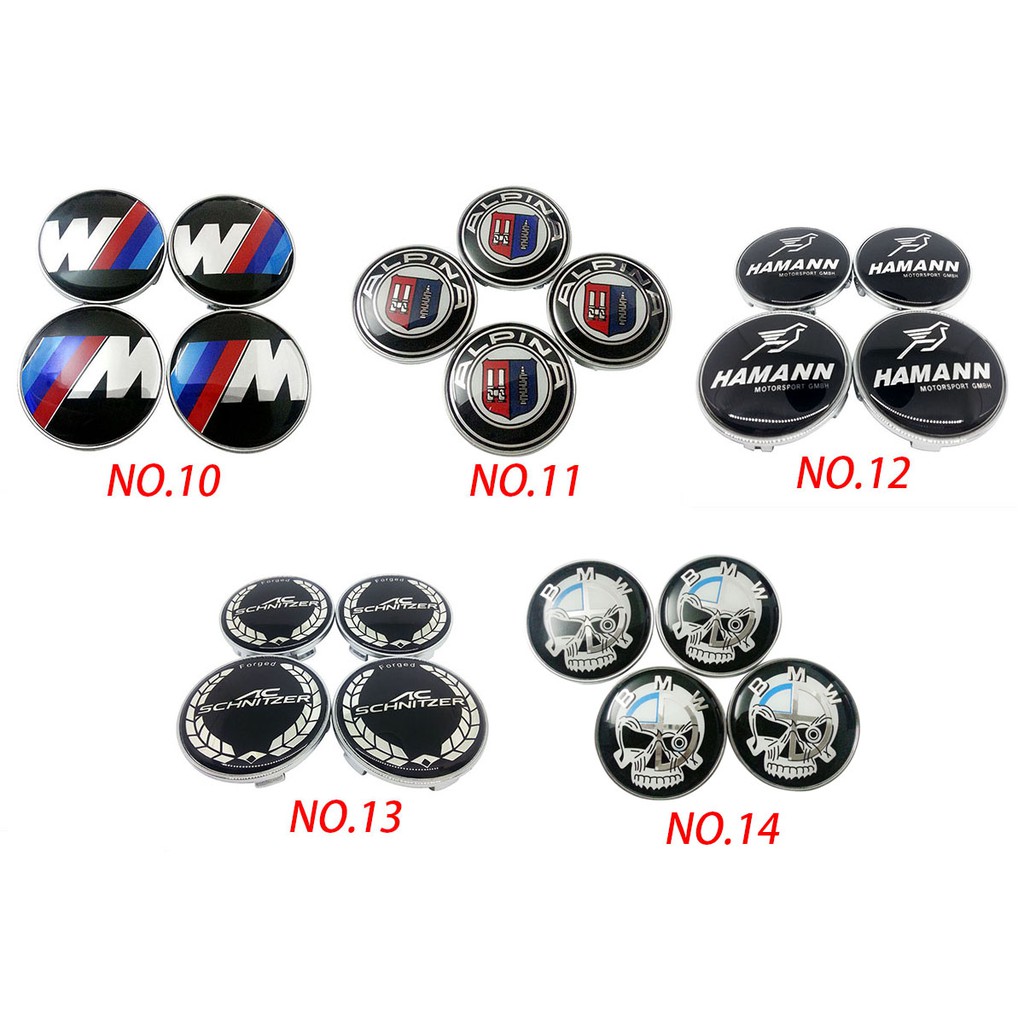 4 Nắp Đậy Trục Bánh Xe Hơi 68mm Bmw X1 X3 X5 X6 1 3 5 7 Series