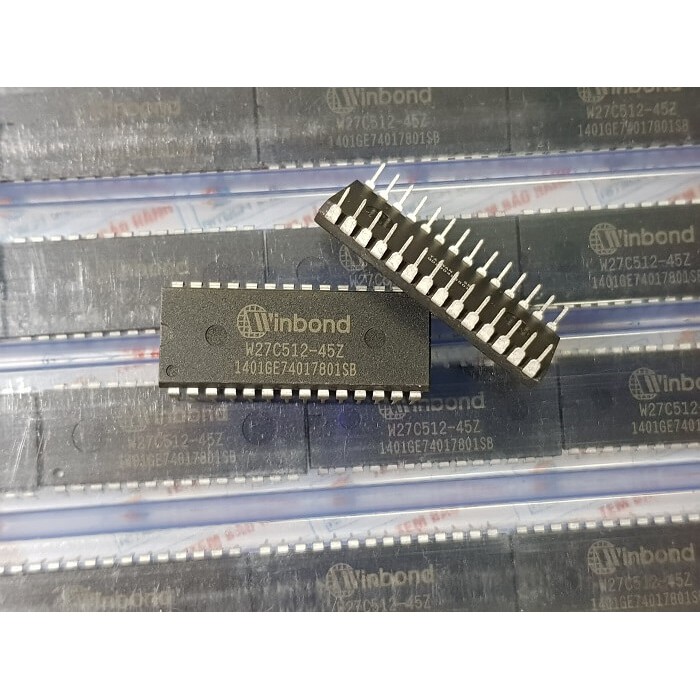 [Combo 2 chiếc] W27C512-45Z, W27C512-45 EEPROM IC WINBOND DIP-28