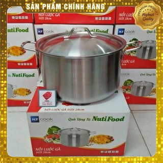 NỒI LUỘC GÀ INOX NUTIFOOD 28 CM (100% chính hãng)