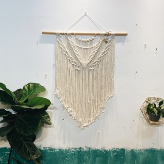 Rèm macrame treo tường họa tiết 03