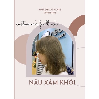 Thuốc nhuộm tóc - NÂU XÁM KHÓI (phải tẩy)