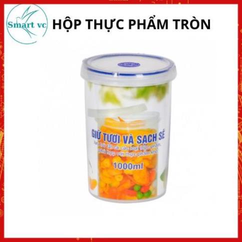 Hộp bảo quản thực phẩm tròn,hộp nhựa đựng thức ăn bảo quản trong tủ lạnh 500ml-750ml-1000ml Song Long Nhựa PP không mùi