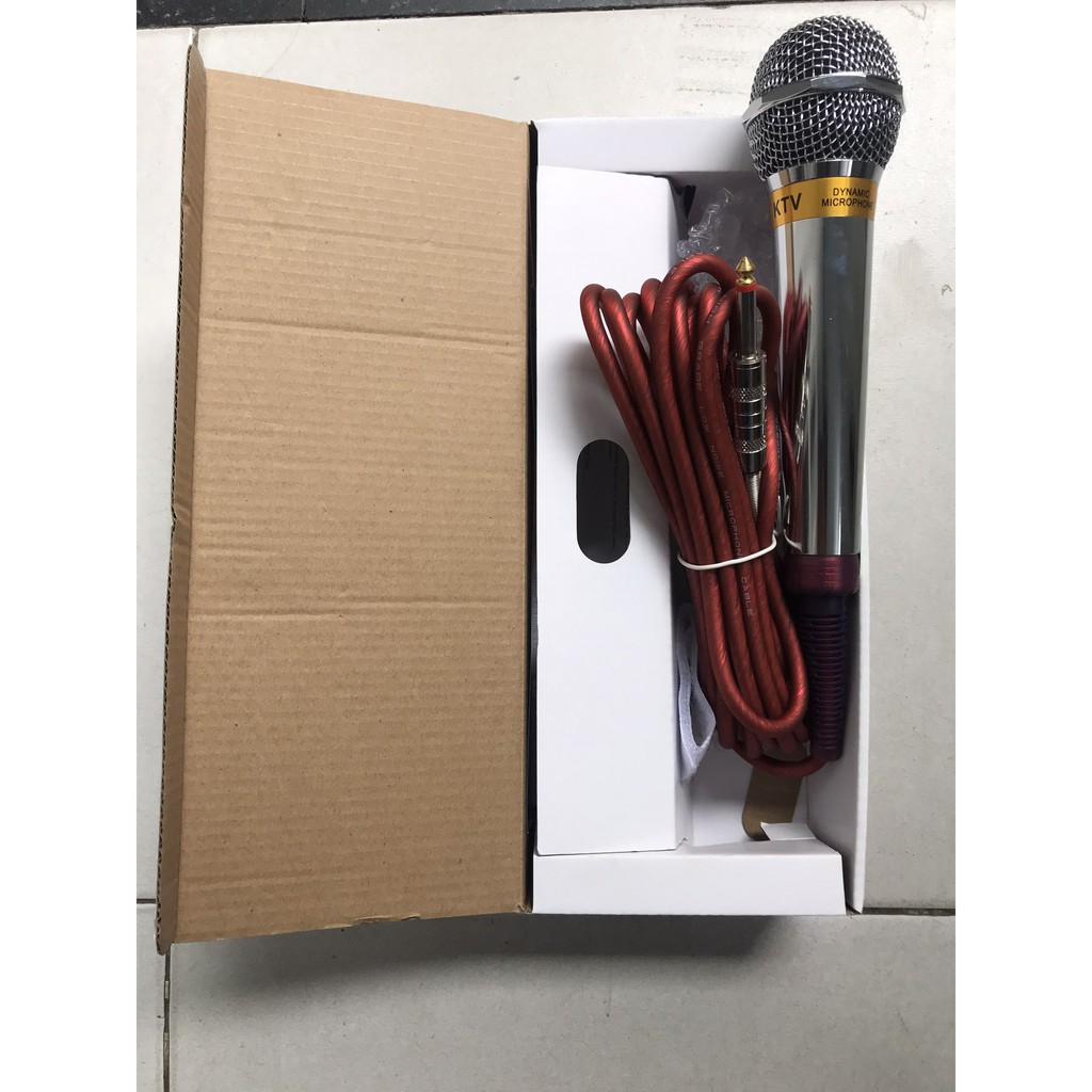 Micro karaoke có dây BH chính hãng, dây dài 5 m