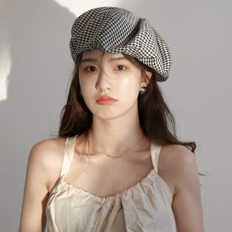 Mũ Beret Mỏng Thời Trang Xuân Hè Phong Cách Hàn Quốc Cho Nữ