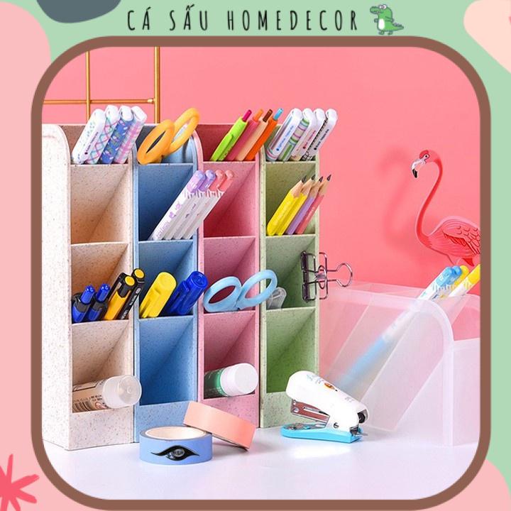 Kệ Đựng Bút, Dụng Cụ Học Tập Nhiều Tầng Nhiều Ngăn Để Bàn Học Size Nhỏ