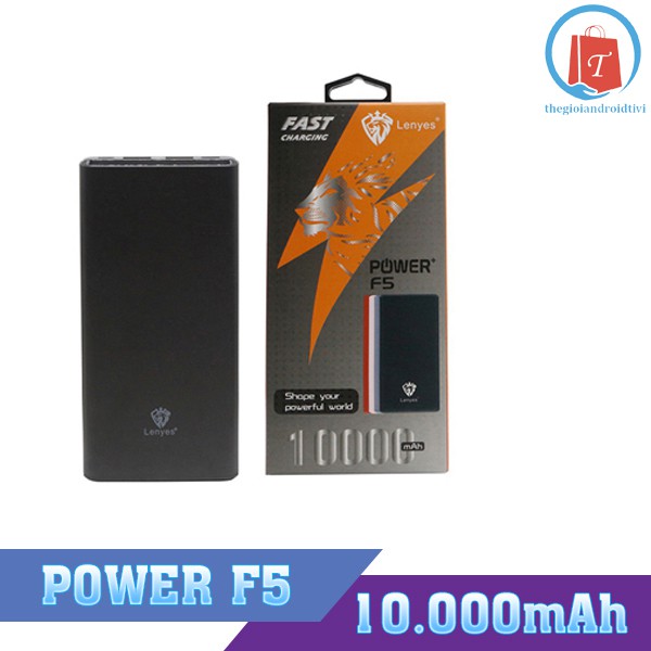 [Siêu rẻ] Pin Sạc Dự Phòng Chính Hãng 10000mAh Lenyes F5