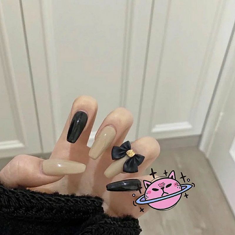 Nail box thiết kế gắn nơ to