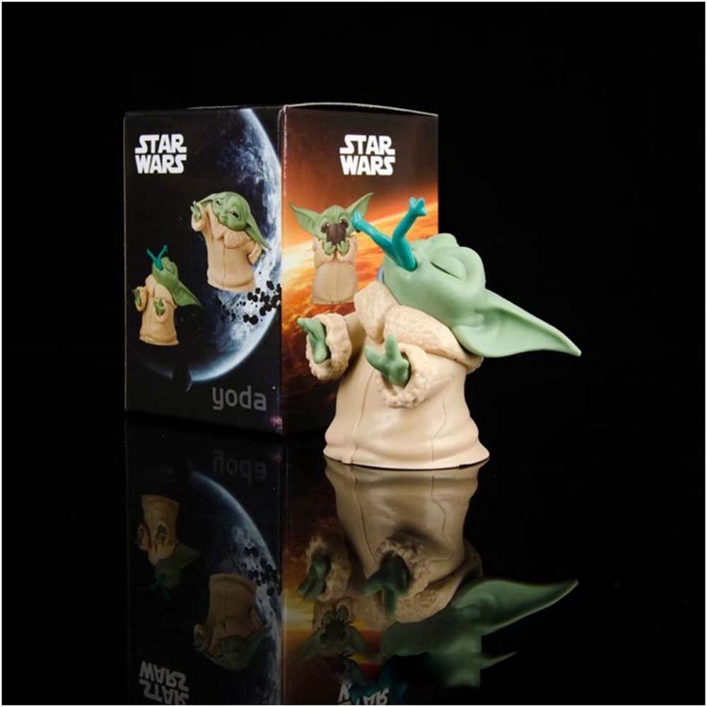 Set 6 Mô Hình Nhân Vật Baby Yoda Phim Star Wars Dễ Thương