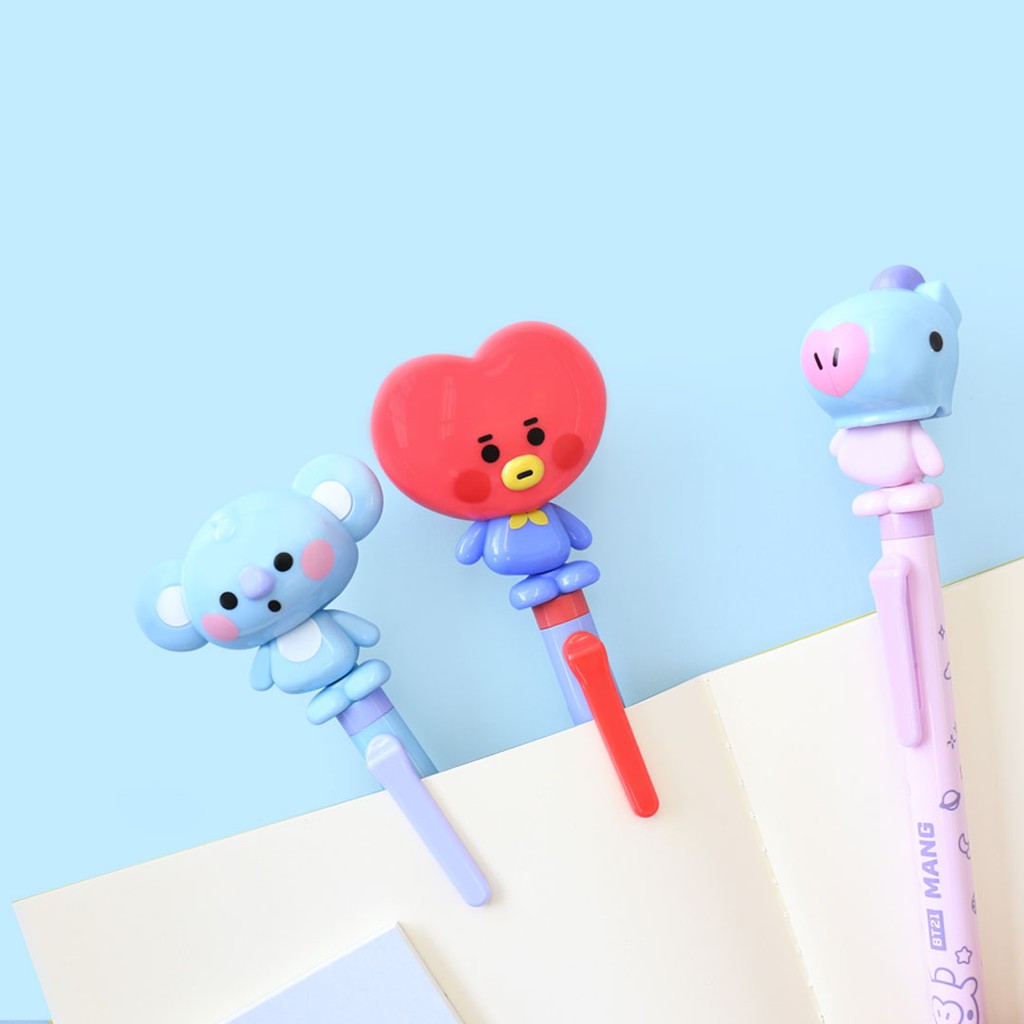 BT21 Baby Action Pen Bút bi mực đen chính hãng Wisdom đủ 7 thành viên