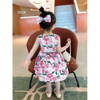 🌸🌸 ĐẦM HOA CỔ VUÔNG HỞ LƯNG CỘT NƠ 🎀🎀