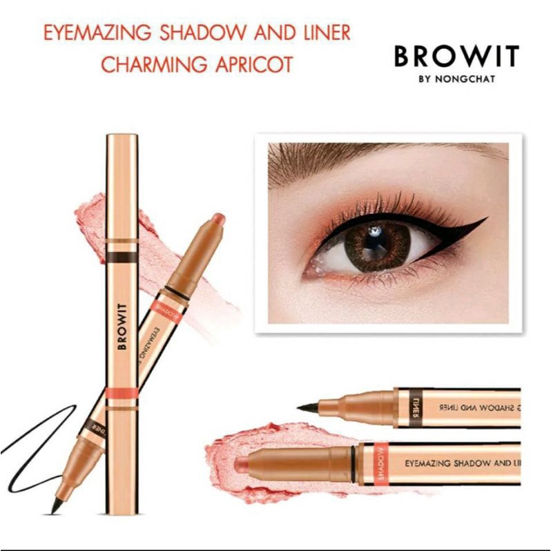 Bút kẻ mắt Browit 2in1 Eyemazing Shadow and liner Thái Lan