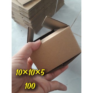 COM BO 100 HỘP GIẤY CARTON 10X10X5 VM