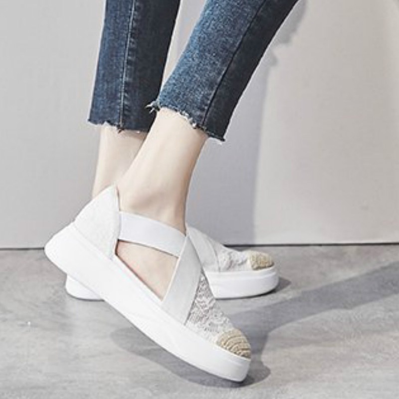 Giày lười IELGY đế dày khoét lỗ thoáng khí thời trang cho nữ