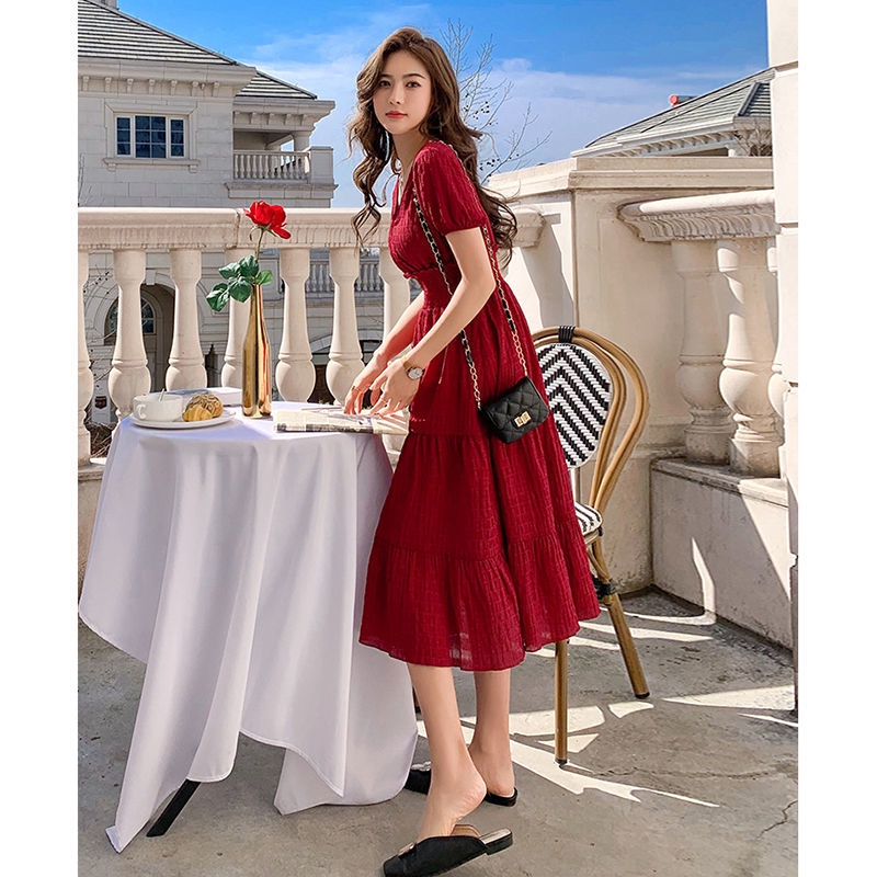 Đầm voan dáng dài phong cách Hàn Quốc thanh lịch cho nữ