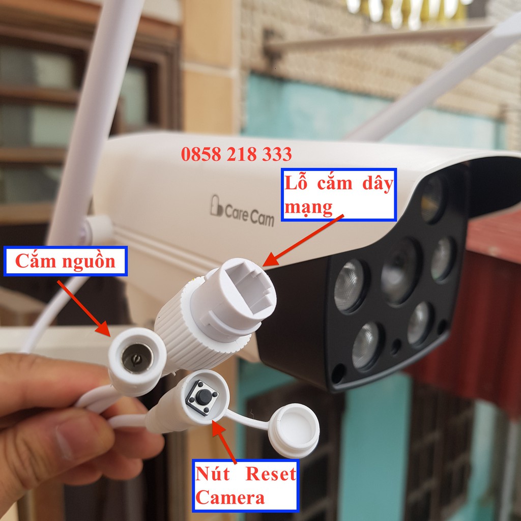 Camera WIFI Care cam pro 2.0mpx Full HD, chống nước, báo động về điện thoại Model ONVIZCAM VT2 , nâng cấp hơn YOOSEE