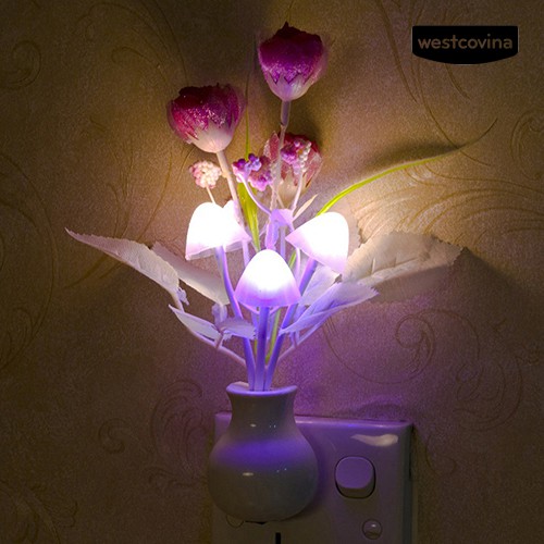 Đèn Led Ngủ Cảm Ứng Hình Hoa Tulip Dễ Thương