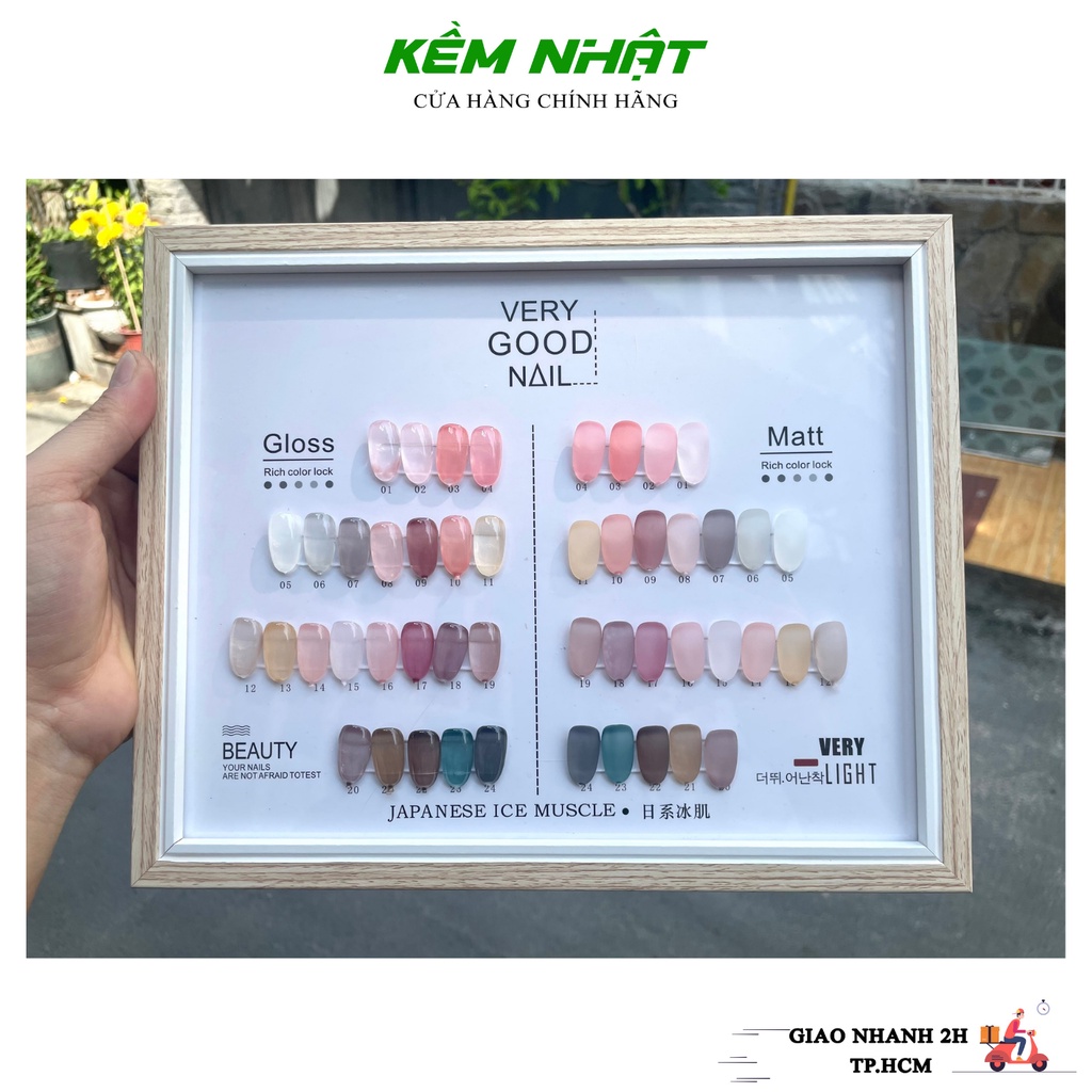 Set Sơn Thạch Very Good Nail 24 Màu - Tặng Bảng Màu